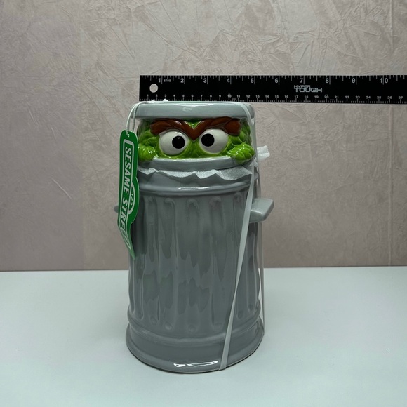 Sesame Street Gray and Green Cookie Jar - Picture 3 of 10